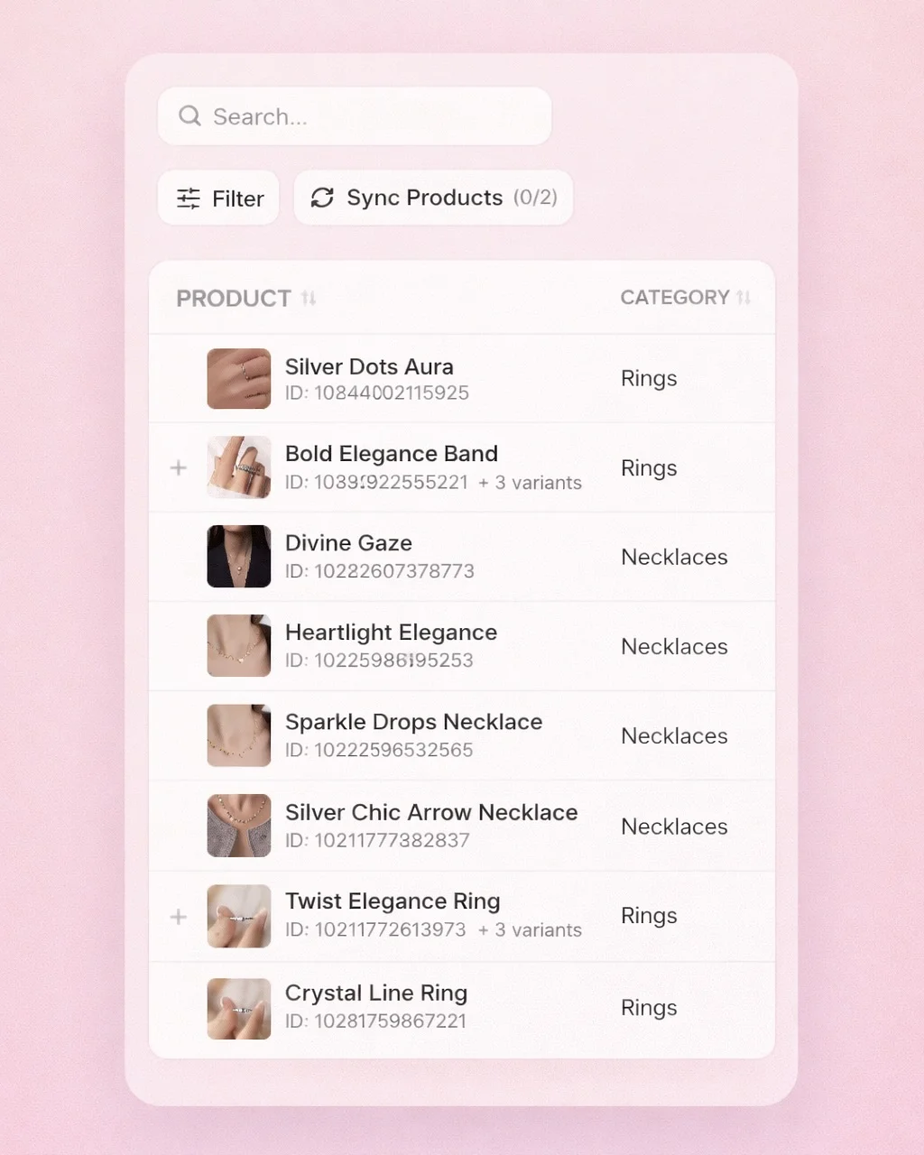 Shopify Integration Interface